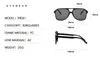 نظارة شمسية الاتجاهات الطيار نظارة شمسية المرأة مصممة العلامة التجارية الرجعية مزدوجة الجسر الشمسي نسائي جدا نظارات بنية كبيرة j240328