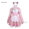 Anime Game Nekopara Chocola Vanille Cosplay Kostuum Pruik Meid Dr. Lolita Dienaar Rok Vrouw Sexy Kawaii Verjaardagsfeestje Pak 68BK #