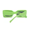 Солнцезащитные очки Мужские солнцезащитные очки в толстой квадратной оправе, модные и роскошные дизайнерские солнцезащитные очки в большой зеленой прямоугольной оправе, мужские короткие и пухлые UV400 J240328