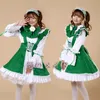 Kawaii Lolita Lg Dres COS Costume da cameriera per donna Apr Dres Carino Bowknot Dolce giapponese Dr Nero Rosso Rosa Verde Blu XXXL b35I #