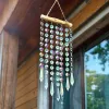 Suncatchers Suncatcher Cristal Suspendu Carillon À Vent Lustre Vitrail Rideau Pendentif Attrape-Lumière Réfléchissant Perle Chakras Décoration