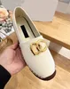 Corda de cânhamo tecido diamante acolchoado dedo do pé redondo sapatos planos femininos antiderrapantes de alta qualidade moda sapatos casuais sapatos de fábrica tamanho 35-41