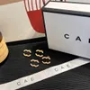 Boutique Gold- und Roségold -Ohrringe Branddesigner speziell Ohrringe für charmante Mädchen, exquisite Geschenkboxparty