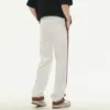 Jean rayé pour hommes, ample, droit, drapé, jambes larges, tendance, Hip Hop, personnalité rétro, pantalon décontracté de rue