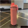 Бутылка для воды Ll с логотипом Дизайнерские бутылки с термос водой из нержавеющей стали 710 мл Insated Cup Чистый вакуум Портативный герметичный уличный йога Спорт Othwj