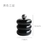 Jars Creative Ceramic Storage Jar with Lid Round Candle Jar Candy Storage Box Desktop Decoration Jar Home Decoration Accessories