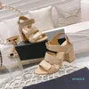 Sandals Mules Women Summer Designer Slippers High Heels Sandal Open Toe Ankle Bottom Luxury Dress Shoes