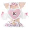 Femmes Cake Maid Uniforme Lolita Girl Anime Amour Aporn Outfit Costumes Cosplay Mignon Maid Rose Dr Rôle Jouer Tenues Halen T8Vy #
