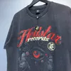 24SS USA WASHED MEN EYE TEE TEE Vintage Stampa di stampa Tshirt Skateboard High Street 0328