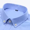 men's Oxford Short Sleeve Summer Casual Shirts Single Pocket Comfortable Standard-fit Butt-down Plaid Striped Cott Shirt t64W#