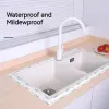 Filmer kök dusch badtätning remsa tejp badrum toalett caulk strip pvc självlimning vattentät vägg klistermärke diskbänk kantskydd