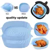 Silicone Air Fryers Baking Dishes Oven Baking Tray Kitchen Pizza Fried Chicken Basket Mat silica gel Airfryer Grill Pans T9I002598