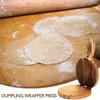 Baking Tools Wooden Dough Presser Chapati Dumpling Wrapper Rotary Pastry