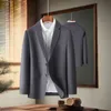 Fi Matching Handsome Trend Busin Мужской одиночный костюм Бутик Повседневный пиджак Jaqueta De Couro для мужчин элегантный стильный 424R #