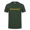 Binance T-shirt Crypto Mannen Casual Tees Cott Korte Mouw Cool Tops T-shirt OZ-421 P06z #