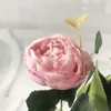 Decoratieve bloemen Prachtige 5 Big Head Silk Peony Rose Pink Artificial Bouquet Fake Flower For Bride Wedding Party Home Decoratie