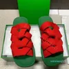 2024 Sandálias Branco Vermelho Verde Stretch Pano Anti-Slip Sandália Mens Mulheres Ao Ar Livre Chinelo