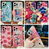 Étuis de poche pour cartes de fleurs papillon pour iPhone 15 14 Plus 13 Pro Max 12 11 X XR XS 8 7 6 Sac de fente pour carte d'identité Heart Love CD Star Airbag Anti-dérapant Anti-chute Soft TPU Housse antichoc