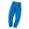 Jogger Hosen Männer Laufende Jogginghose Gestreifte Trainingshose Gym Fitn Sporthose Männliche Bodybuilding-Trainingsböden i8Rb #