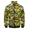 Red Fr Rose Skull Men's Warm Winter Jacket Printing fi 3Dジャケットジップジャケットスウェットシャツユニセックス服秋05o7＃