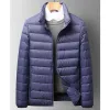 men's high-quality autumn down jacket short er m thin down coat j6lX#