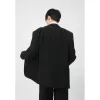 Casual koreansk mäns kostym Ljus busin pendlare jacka svart vit butik blazer m4mt#