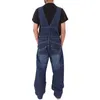 fi Men Jeans Programmer Science Technology Men Overalls Autumn Men Denim Suspenders Simple Multi Pocket Loose Jeans Q0pJ#