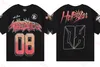 Hellstar Shirt T-shirt Men Tee Tee Tee Vêtements math T-shirt Extreme Street poids lourd Summer Vintage Round Cou Polyme Black Slee court