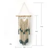 Tapices Chic Macrame Tapiz Colgante de pared Arte bohemio Colgante Algodón para dormitorio Dormitorio Decoración de la sala de estar