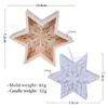 Formy do pieczenia Pięcioosobowa gwiazda Pięcioosobowa gwiazda płatka Snowflake Pachna Świeca silikonowa forma ręcznie robione mydło Fondatów dekoracje ciasta