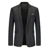 Mens New Fi Solid Color Suit Eur Taille Busin Mens Blazer Veste G4CO #
