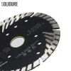 Schroevendraaiers 125mm Diamond Grinding and Cutting Blades with Helical Tooth Protection Turbo Segmented Stone Cutting for Granite Sandstone