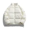 Wyściełane Parkas Mężczyźni Zima w dół płaszcz zagęszcza ciepło nadruk harajuku przyczynowy vintage puffer kurtki dla dużych kobiet płaszcze pary nosze B97V#