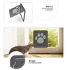 Cat Carriers 50750105002 Dog Flap Way Security Lock Door For Cats Kitten ABS Plastic Small Pet Gate Kit