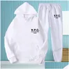 Mens Tracksuits Apc Classic Print Hoodies For Men And Women Loose Casual Sweatshirt Sportswear Couple Set Drop Delivery Apparel Clothi Otguc