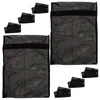Bolsas de lavanderia 8 PCS Bolsa Black Bag Roupas Viagem Malha Poliéster para Máquina de lavar