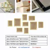 Albums 9pcs/set Natural Wood Picture Frames Wall Decor Photo Frame for Wall Hanging Classic Wooden Frame for Living Room Decoration