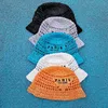 designer bucket hat for womens cap fashion summer hat Shade Sun protection beach hats Hand woven fisherman's straw hat