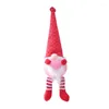 Party Decoration Valentijnsdag Tomte Knome Decoraties Handgemaakte pluche pop Zweden met LED -licht ornamenten Tafel Home Decor