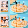 Garfos 10/8/6 Pçs/set Bento Louça Vegetal Bonito Mini Criança Crianças Palitos de Frutas Crianças Animal Dos Desenhos Animados