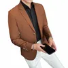 Giacca da uomo di alta qualità Slim Fit Light Luxury Busin Giacca da abito casual Tinta unita Matrimonio Dr Costume da festa Homme Top g2Yk #