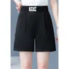 Office Lady Eenvoud All-Match Hoge Taille Effen Kleur Shorts Zomer Fi Gesplitst Casual Zakken Broek Dameskleding X6Kf #