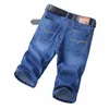 estate uomo corto jeans denim sottile lunghezza al ginocchio nuovi pantaloni casual freschi pantaloni corti elastici giornalieri di alta qualità nuovi arrivi P34B #