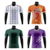 Sublimeringssäsong Soccer Jersey Football Shirts Anpassade andningsbara snabba torra orange fotbollströjor för män Wo-X989 240325