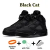 Five Black Cat Fives Basketball Shoes Um Maniere Dusk Dawn Off Noir Midnight Navy Burgonha Green UNC Aqua Aqua Black Metallic Olive Sai Cement Sneakers para homens