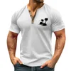 Men's T Shirts Blouse Delicate Casual Print For Men Low Price V-Neck Short Sleeves Summer Training Roupas Masculinas