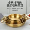 Korean Ramen Pot Stainless Steel Instant Noodle Pot Small Hot Pot Seafood Pot Kimchi Soup Pot Pan Dry Pot Double Bottom