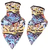 Bandanas Loogdeel Long Silk Breattable Triangle Scarf Bandana Summer Cool Sunscreen snabbtork