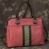 Sacs de soirée Femmes à la main Sac fourre-tout 2024 Été Grande capacité Véritable Sac à main en cuir de vachette Vintage Femme Sac à bandoulière A Main Femme