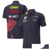 メンズTシャツOracle Bl Racing Team Shird Red Color 2024 Max Verstappen Forma 1 Kit Web F1ファンドロップ配信アパレル衣料品TシャツPO OTQTJ